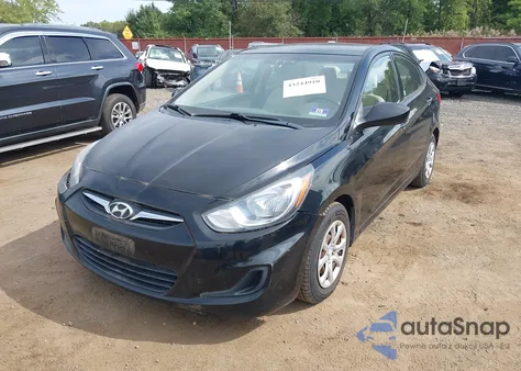 2012 Hyundai Accent Gls from USA, damaged, VIN KMHCT4AE7CU120909